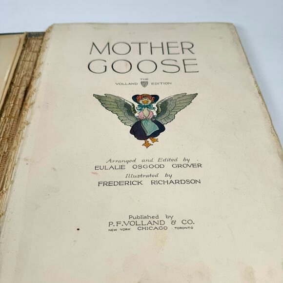 "Mother Goose" The Volland Edition: Eulalie Grover, New York Chicago Toronto - Picture 8 of 10